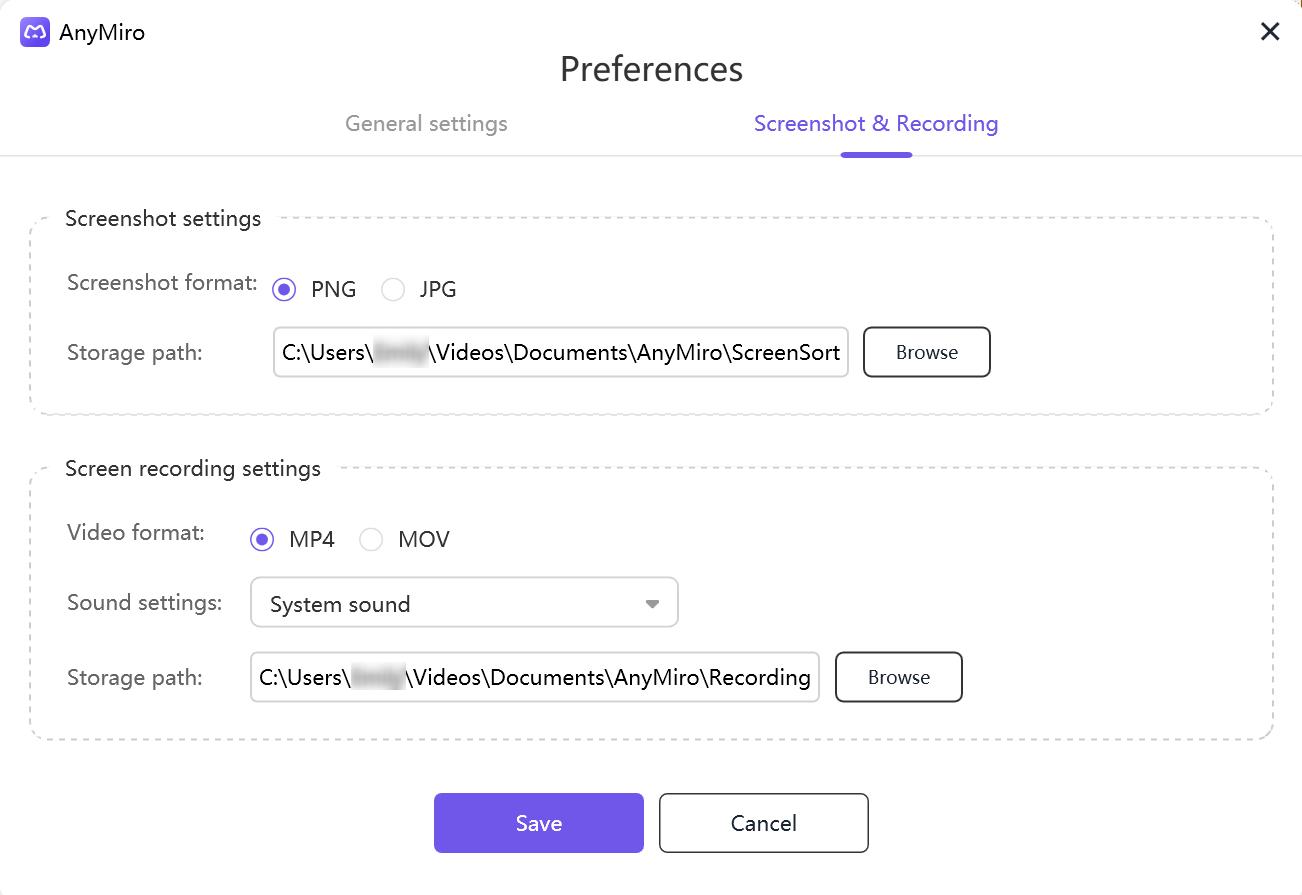 Configure Settings