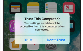 Tap Trust This Computer