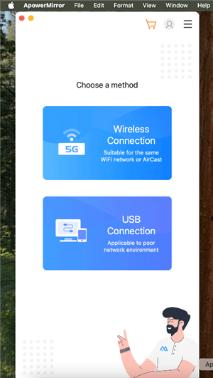 Choose USB Connection