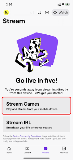 Choose Stream Games