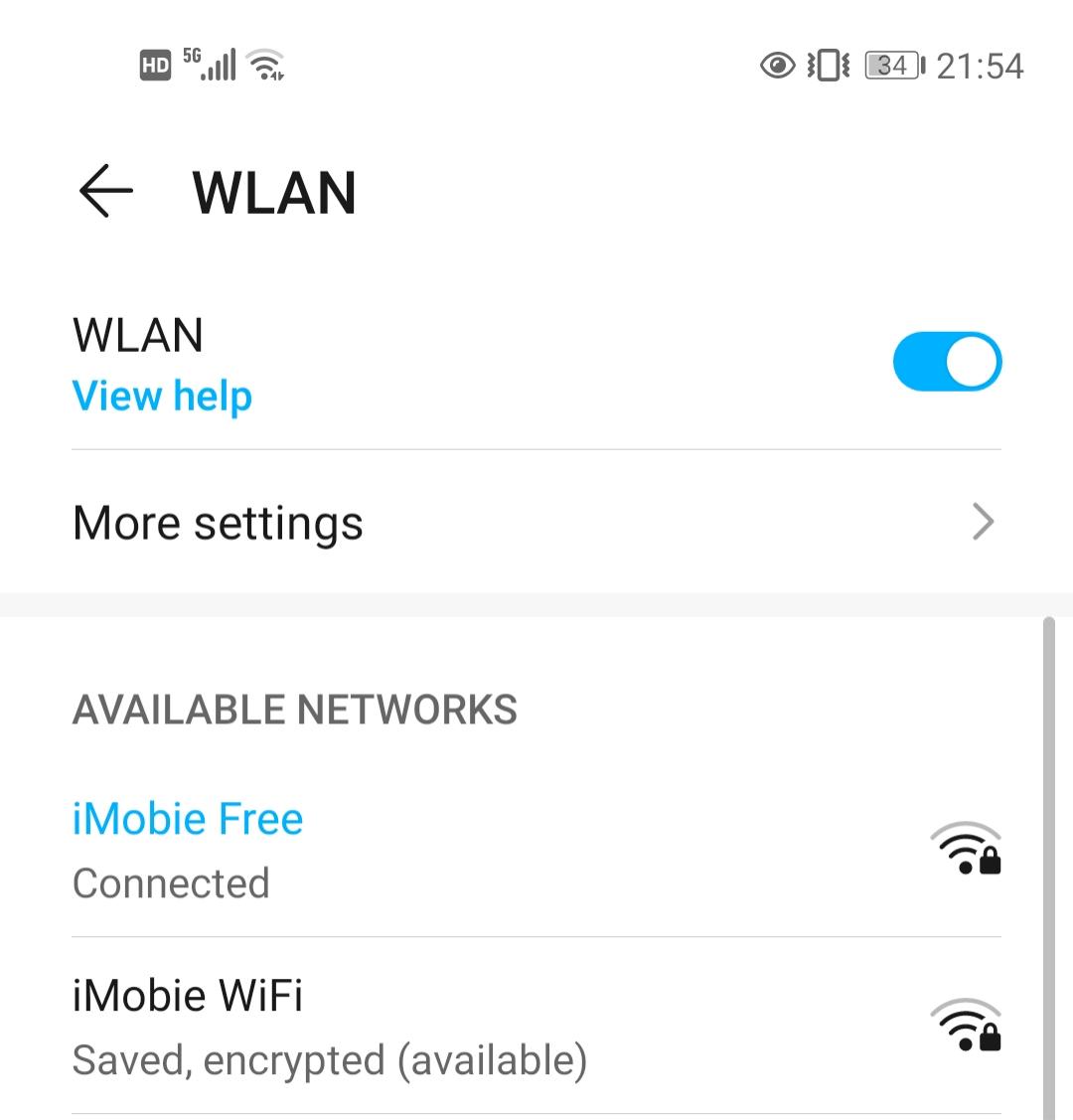 Device Connected to WiFi ( iMobie Free)