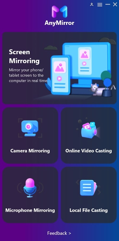 The Main Interface of AnyMirror