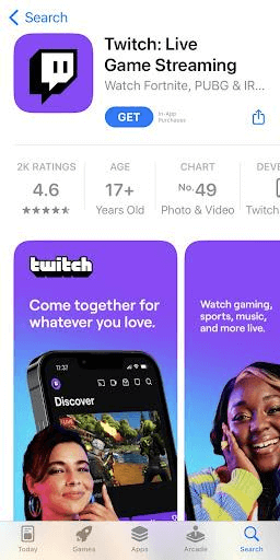 Install Twitch App