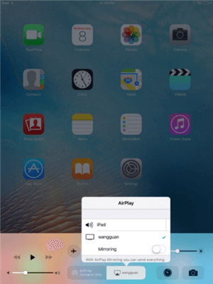 Open Control Center on your iPad