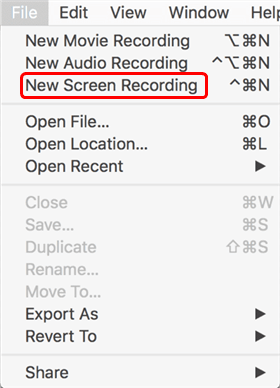 Record Screen with Audio in QuickTime Player