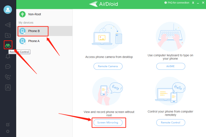 How to Screen Mirroring Vivo with AirDroid